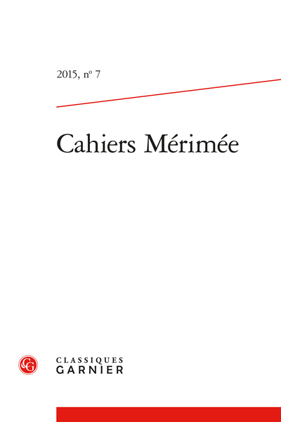 Cahiers Mérimée. 2015, n° 7. varia