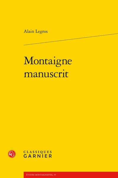 Montaigne manuscrit