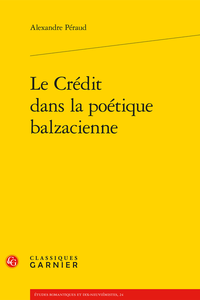 Le Crédit dans la poétique balzacienne