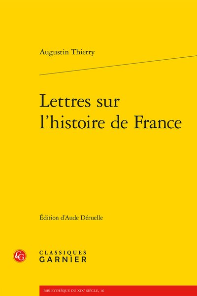 Lettres sur l’histoire de France
