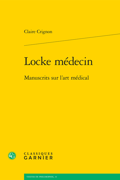 Locke médecin. Manuscrits sur l’art médical