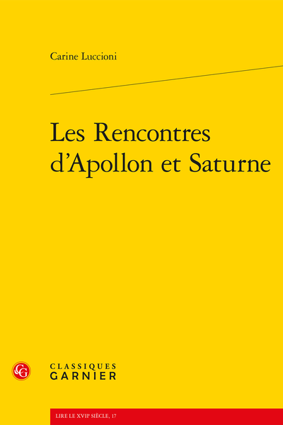 Les Rencontres d’Apollon et Saturne
