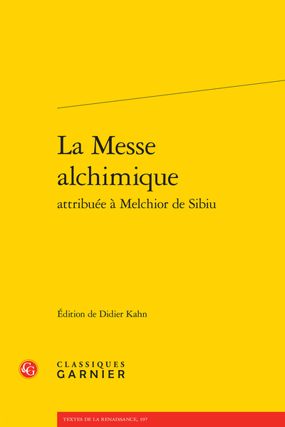 La Messe alchimique attribuée à Melchior de Sibiu