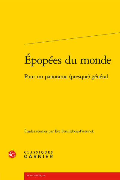 Épopées du monde. Pour un panorama (presque) général