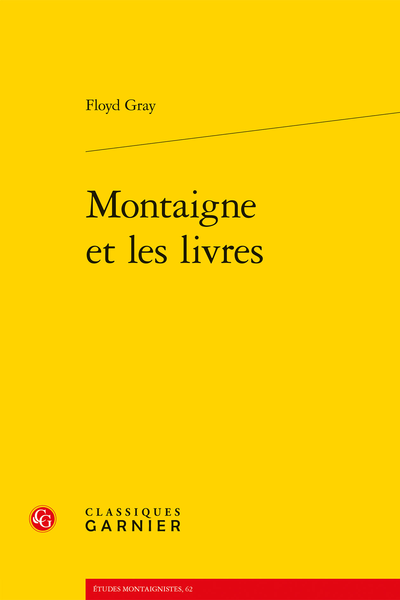 Montaigne et les livres