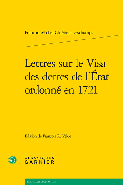 Lettres sur le Visa des dettes de l’État ordonné en 1721