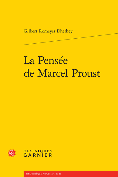 La Pensée de Marcel Proust