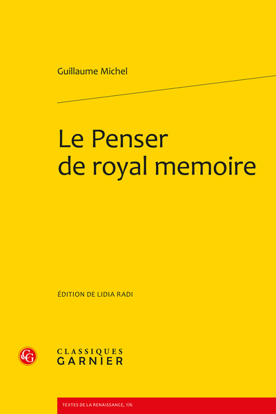 Le Penser de royal memoire (1518)