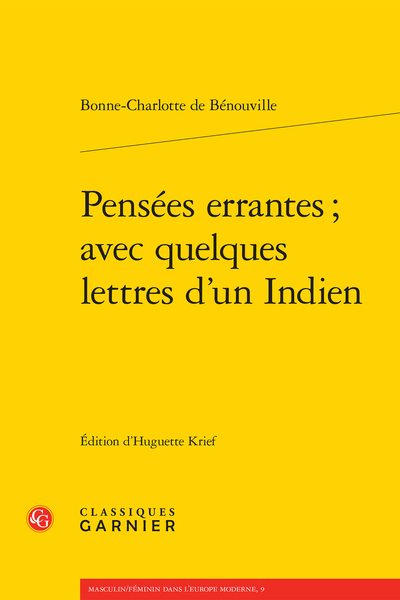 Pensées errantes ; avec quelques lettres d’un Indien
