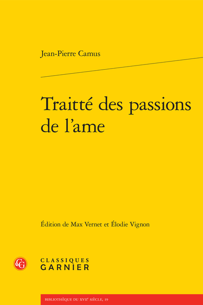 Traitté des passions de l’ame