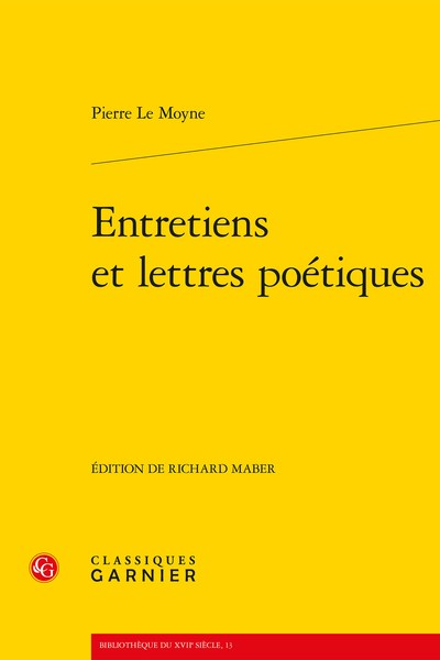 Entretiens et lettres poétiques