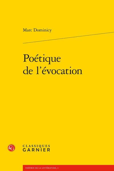 Poétique de l’évocation