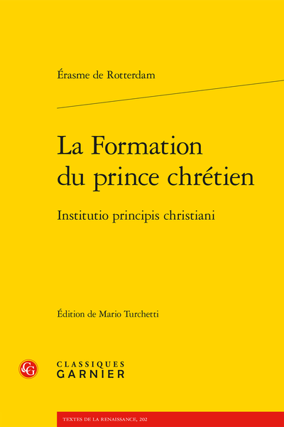La Formation du prince chrétien Institutio principis christiani