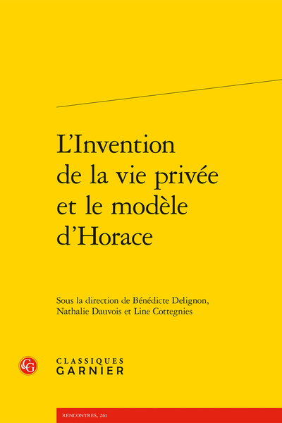 L’Invention de la vie privée et le modèle d’Horace