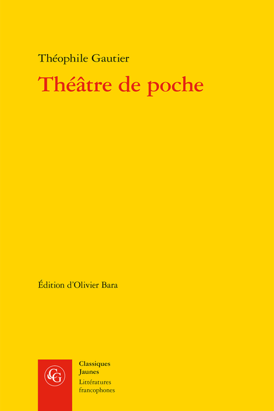 Gautier (Théophile) - Théâtre de poche