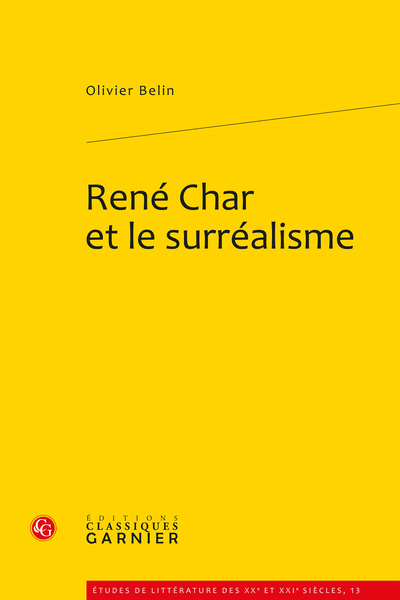 René Char et le surréalisme