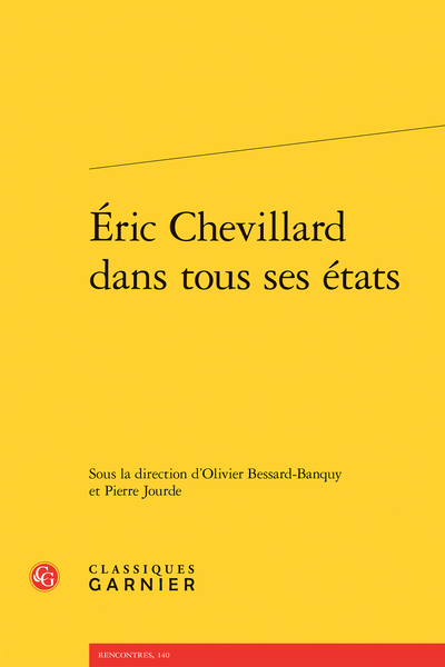 Éric Chevillard dans tous ses états