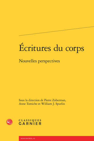 Écritures du corps. Nouvelles perspectives