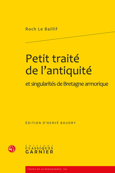 Petit traité de l’antiquité. et singularités de Bretagne armorique