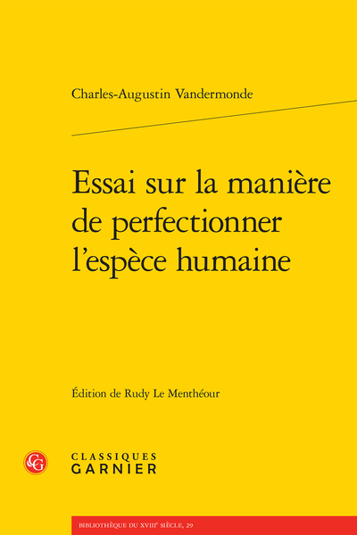 Essai sur la manière de perfectionner l’espèce humaine