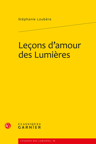 Leçons d’amour des Lumières