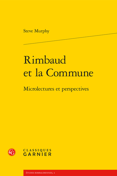 Rimbaud et la Commune. Microlectures et perspectives