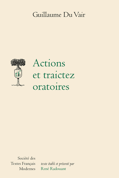 Actions et traictez oratoires
