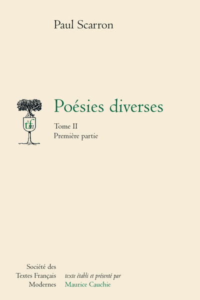 Poésies diverses. Tome II. Première partie