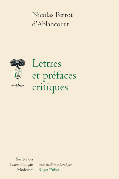Lettres et préfaces critiques