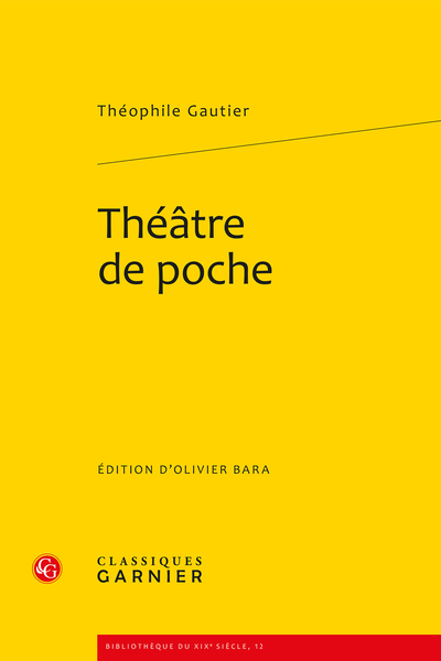 Gautier (Théophile) - Théâtre de poche