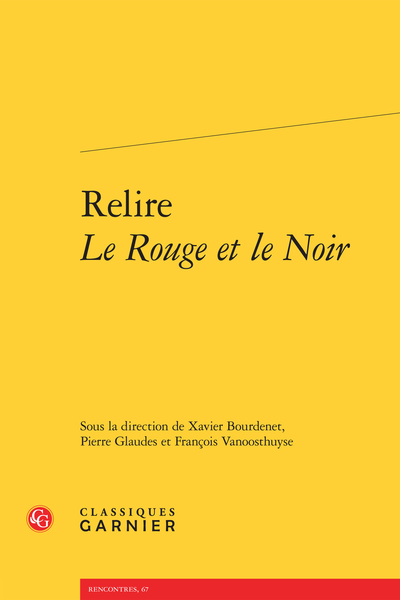 Relire Le Rouge et le Noir