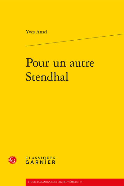 Pour un autre Stendhal
